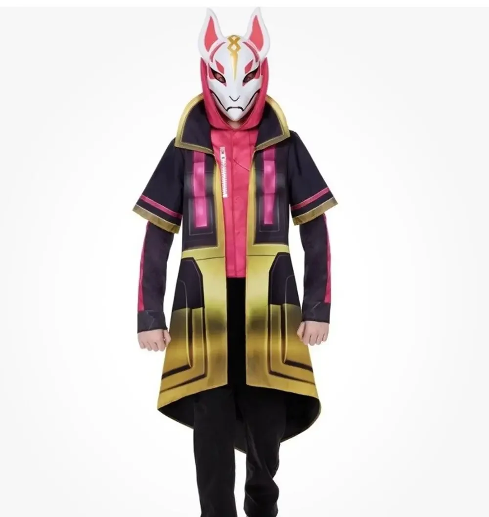Fortnite Drift Costume Boys M 8-10 Mask Coat Spirit Halloween Cosplay
